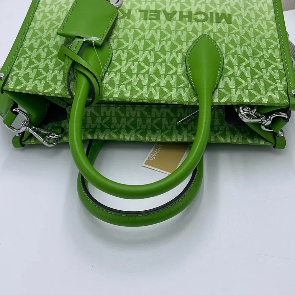 Michael Kors Mirella Small Ombré Signature Logo Crossbody Bag COLOR JUNGLE NWT